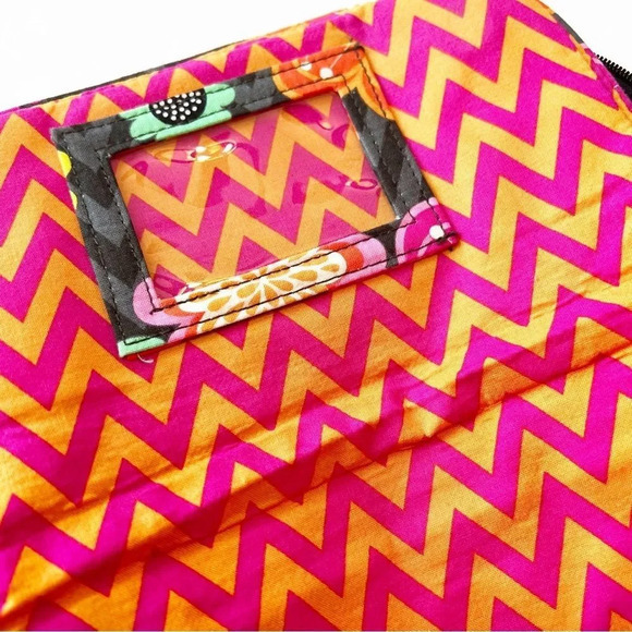 Vera Bradley Iconic‎ Campus Backpack Ziggy Zinnia Black Quilted Floral School - Picture 5 of 14